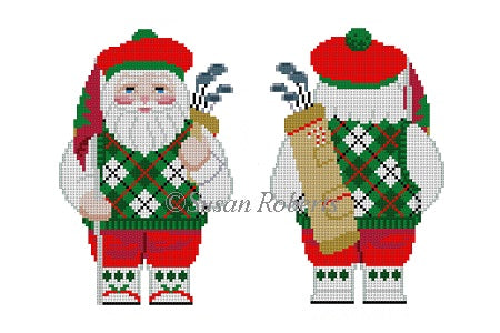 Golfing Santa, Two Sided - The Flying Needles