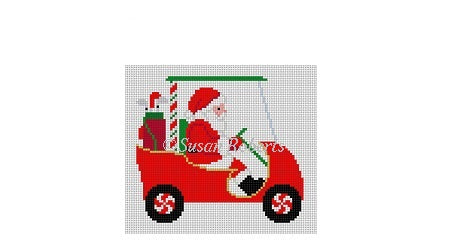 Golf Cart Santa - The Flying Needles