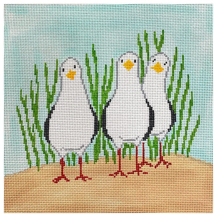 Three Standing Seagulls - The Flying Needles