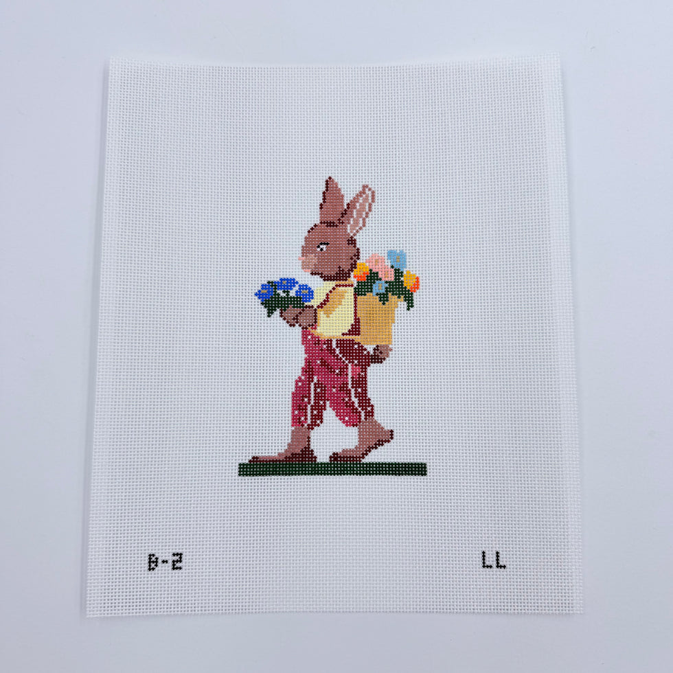 Boy Bunny with Flowers - The Flying Needles