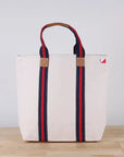 Leather Canvas Tote