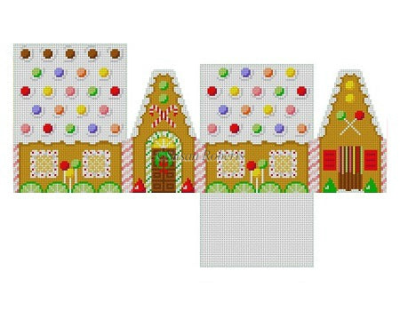 3D Skittles & Lime Slices Gingerbread House - The Flying Needles