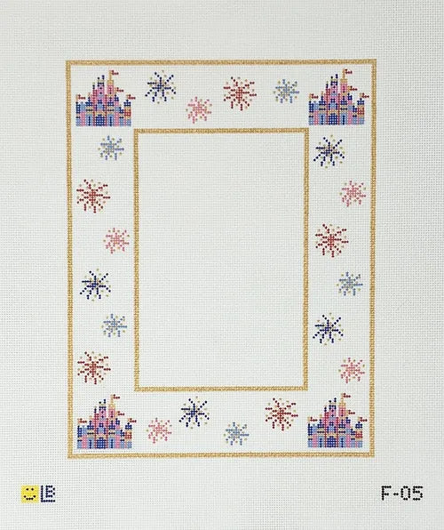 Castle with Fireworks frame - The Flying Needles