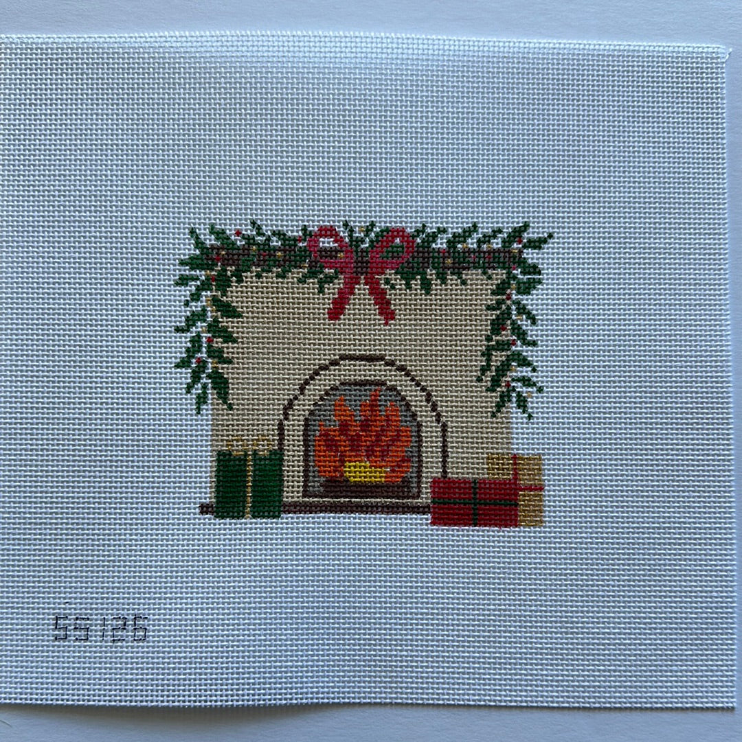 Fireplace w/ Stitch Guide - The Flying Needles