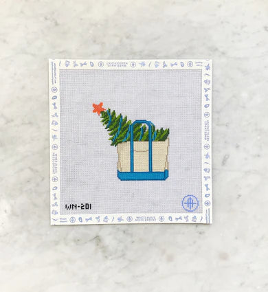 1 Starfish On Top A Christmas Tree Tote-Day One - The Flying Needles