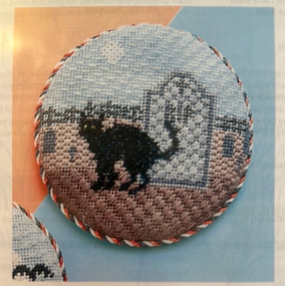 Cat in Graveyard w/ Stitch Guide - The Flying Needles