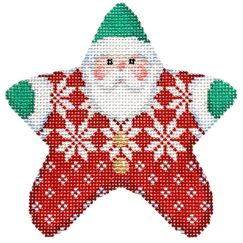 Nordic Snowflake PJ Santa - The Flying Needles