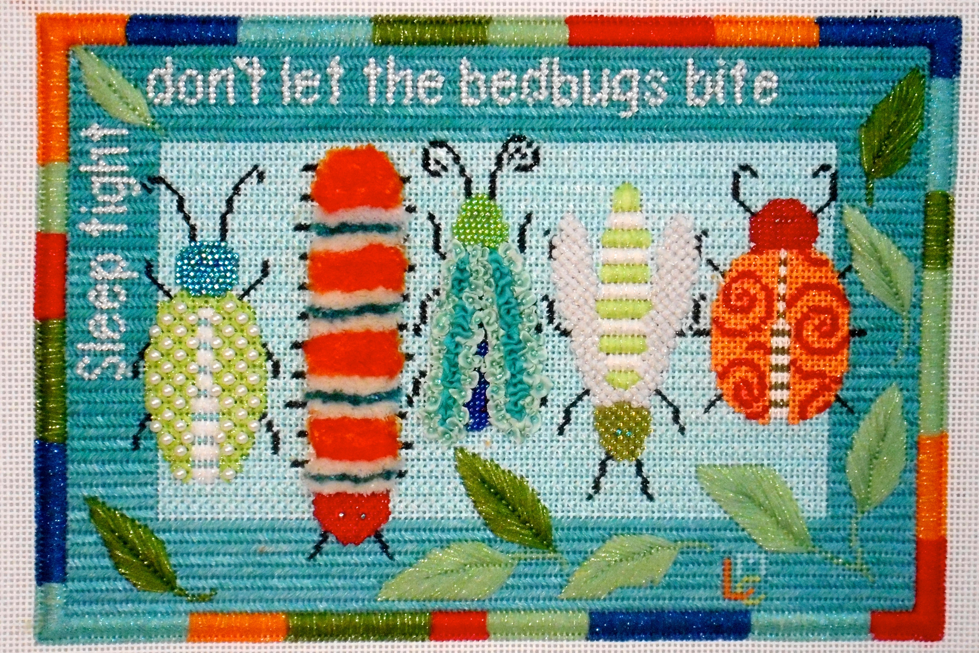 Don't Let the Bed Bugs Bite Stitch Guide - The Flying Needles