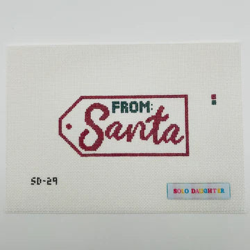 Santa Gift Tag - The Flying Needles