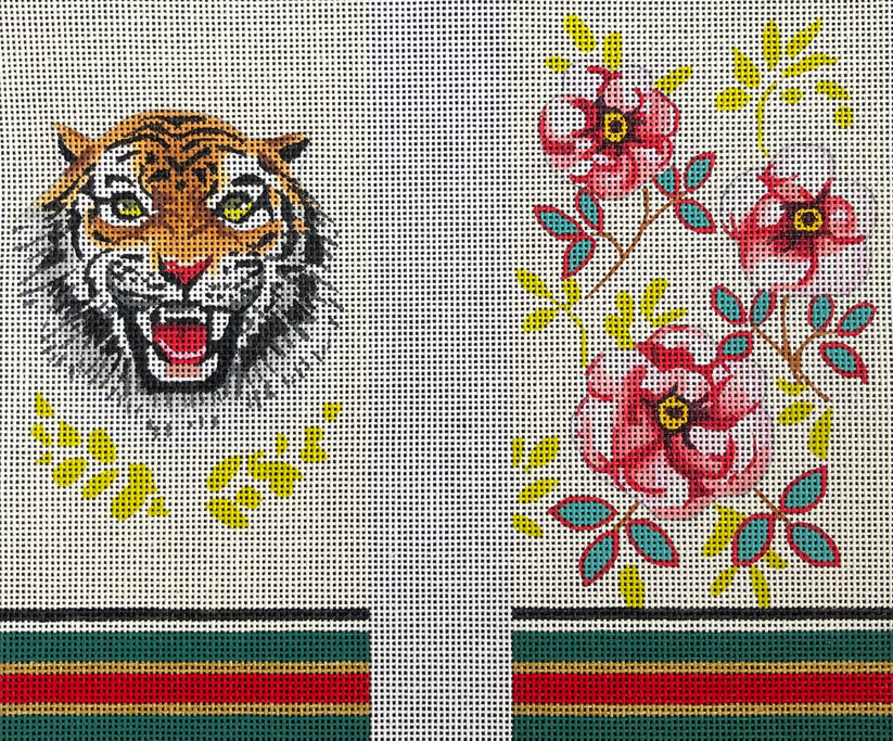 Tiger/Flowers Eyeglass Case - The Flying Needles