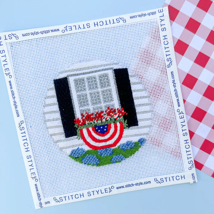 Patriotic Window Bunting with Stitch Guide - The Flying Needles