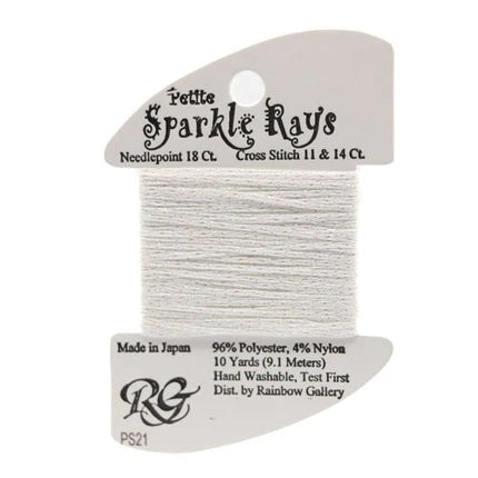 Petite Sparkle Rays PS21 White - The Flying Needles