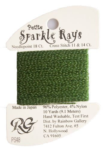 Petite Sparkle Rays PS48 Dark Christmas Green - The Flying Needles