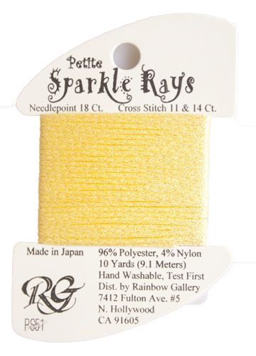 Petite Sparkle Rays PS51 Light Yellow - The Flying Needles