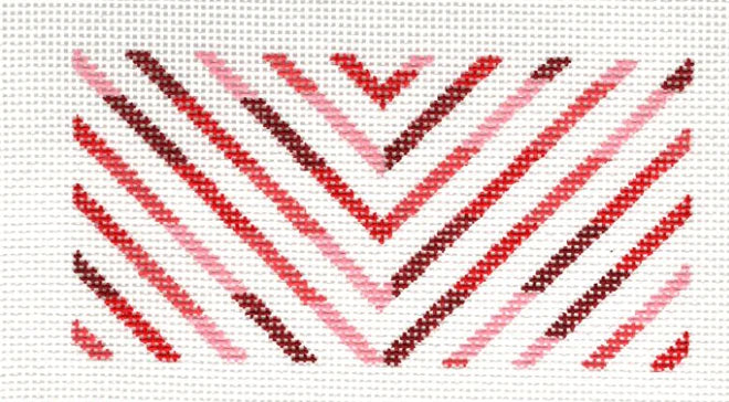 Red Chevron Clutch Insert - The Flying Needles