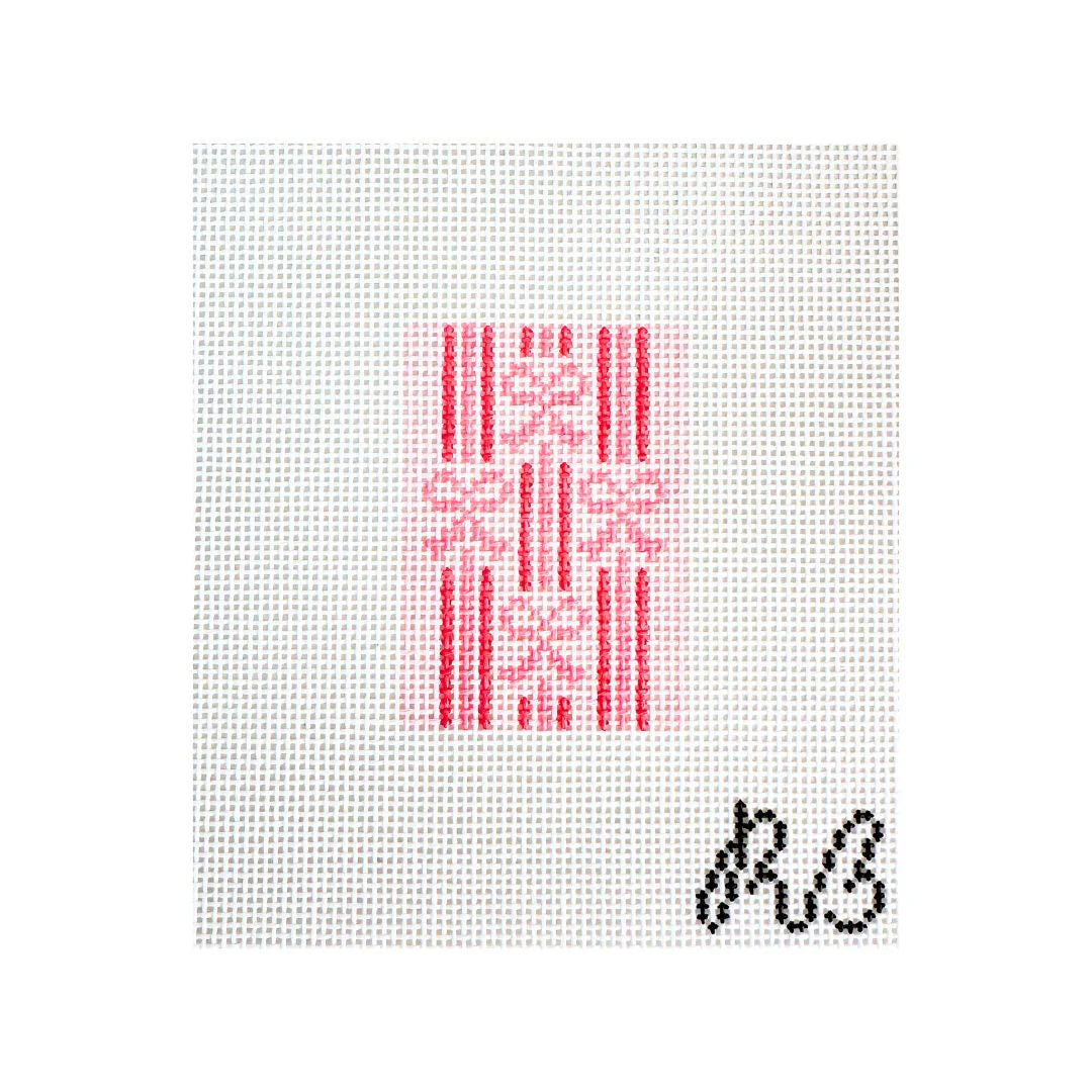 Striped Bow Luggage Tag Insert - The Flying Needles