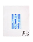 Striped Bow Luggage Tag Insert - The Flying Needles