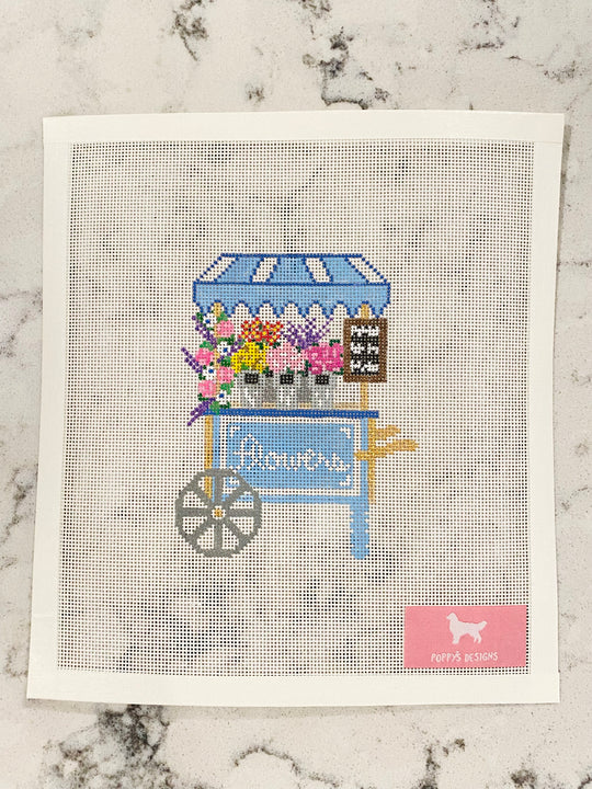 Flower Market Cart Canvas - The Flying Needles