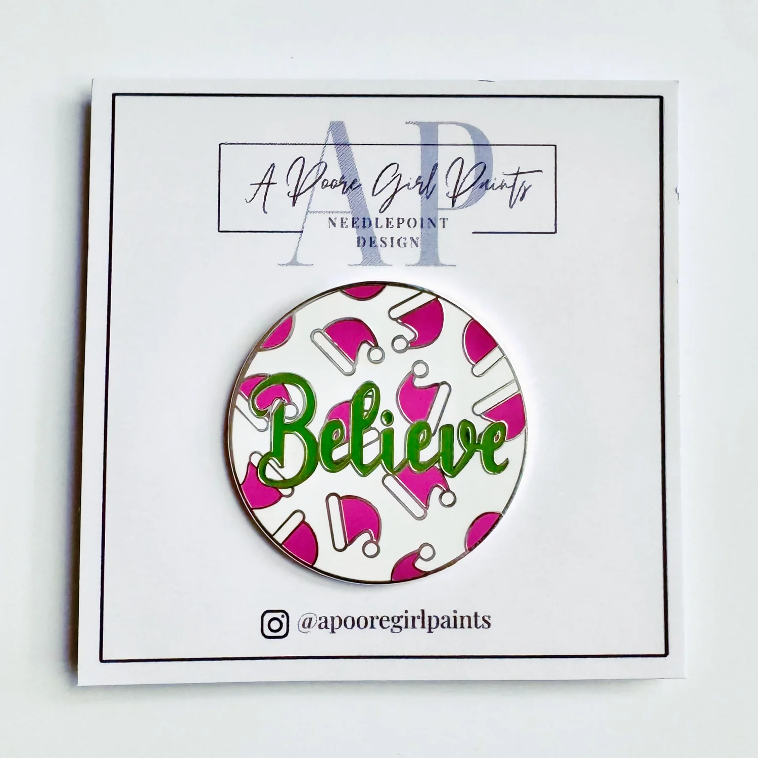 Believe with Santa Hats Needleminder - The Flying Needles