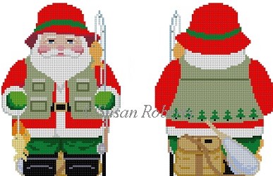 Fishing Santa, 2 sided - The Flying Needles