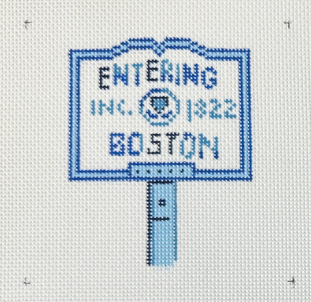 Entering Boston Sign - The Flying Needles