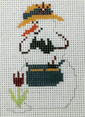 Gardening Snowman - The Flying Needles