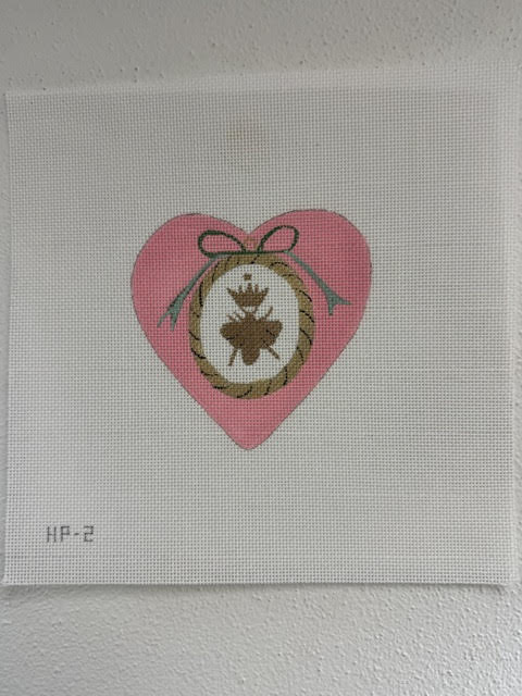 Pink Heart with Bee - The Flying Needles
