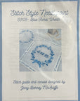 Blue Floral Wreath Stitch Style - The Flying Needles