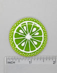 Citrus Slice Fused Glass Needle Minder - The Flying Needles