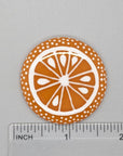 Citrus Slice Fused Glass Needle Minder - The Flying Needles