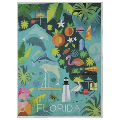 Painted Pony Designs (MO-MP01) Florida Travel Poster