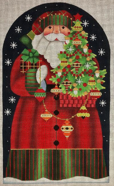 CrossStitch Warehouse. Santas Flight Stocking GOLD COLLECTION