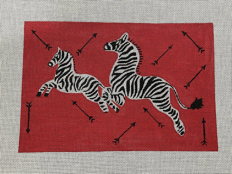 Scalamandre Leaping Zebras & Arrows Clutch - The Flying Needles