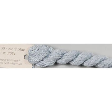 Silk &amp; Ivory 035 Slate Blue - The Flying Needles