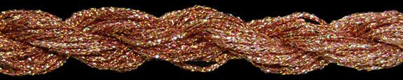 ThreadWorx Overdyed Metallic Gilded Golden Pink - The Flying Needles