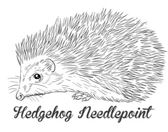 Hedgehog Needlepoint - The Flying Needles
