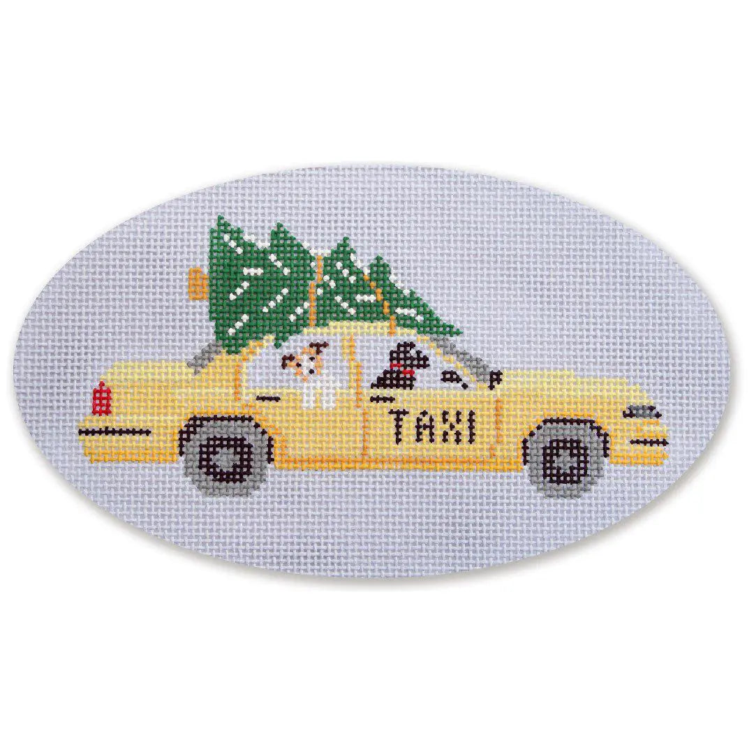 NYC Taxi w/Christmas Tree