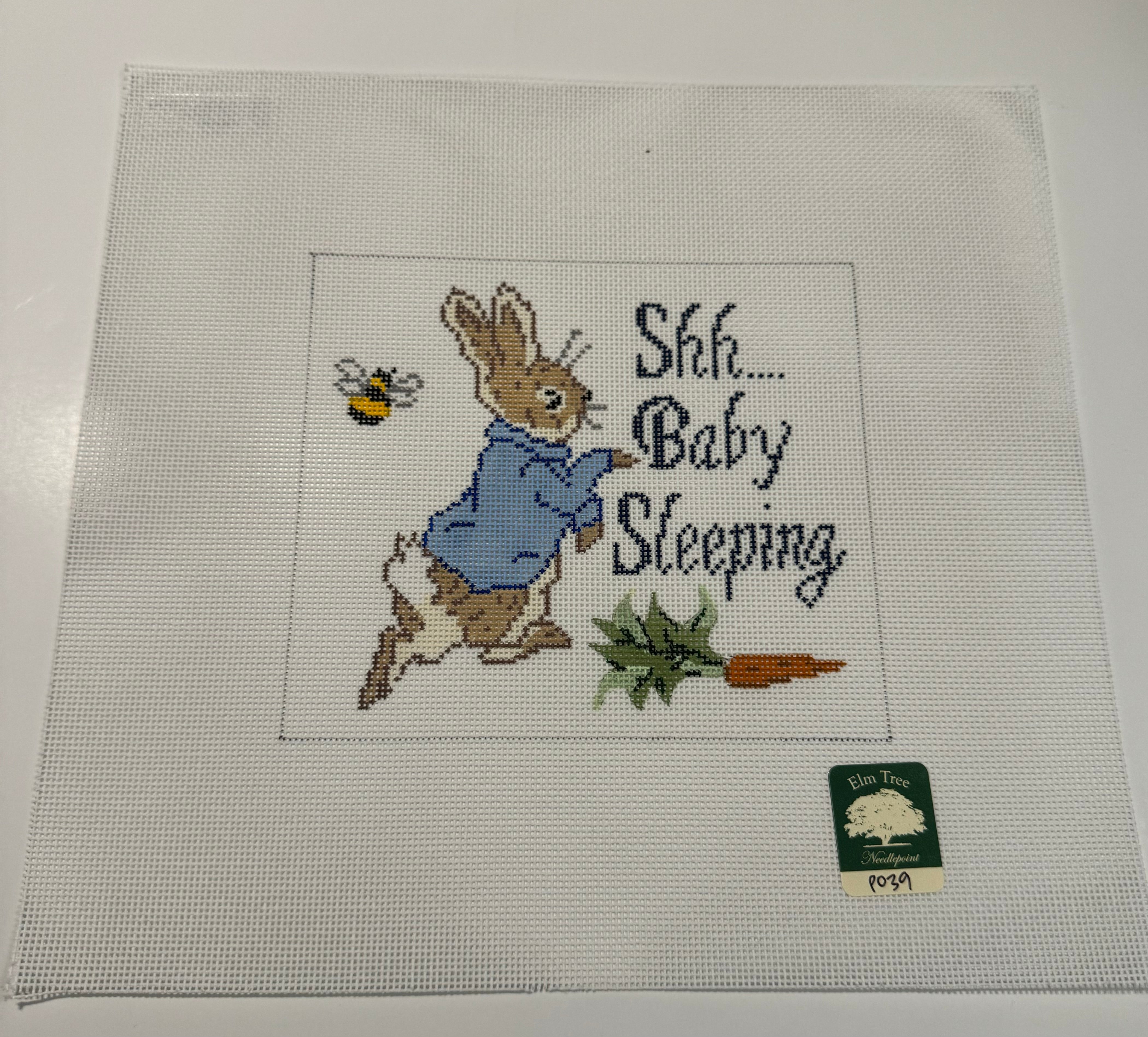 Peter Rabbit Shhh Baby Sleeping Sign - The Flying Needles