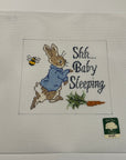 Peter Rabbit Shhh Baby Sleeping Sign - The Flying Needles