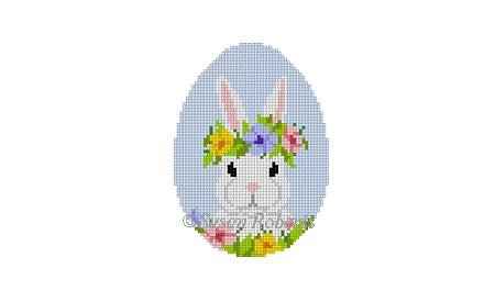 Floral Crown Bunny Egg - The Flying Needles