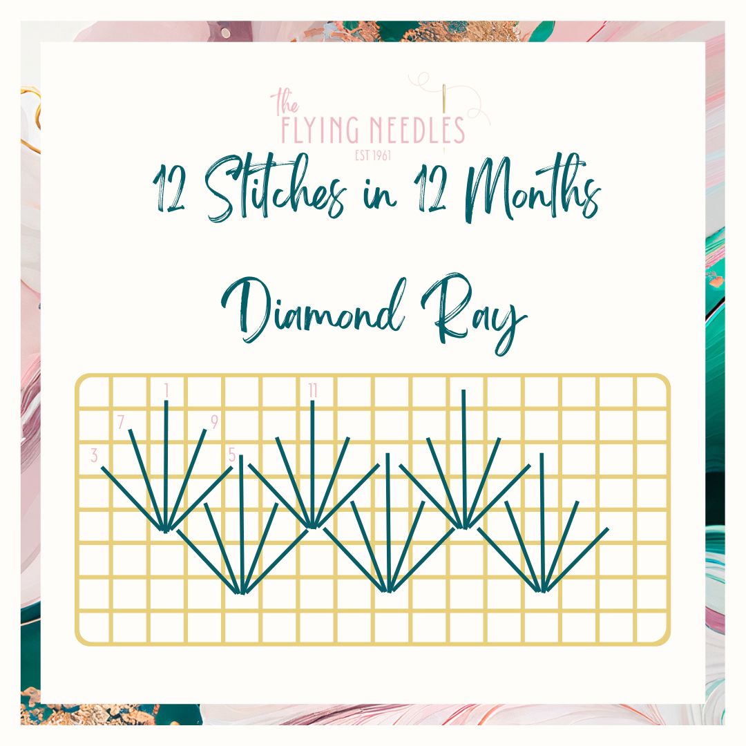 Diamond Ray Stitch Download – The Flying Needles