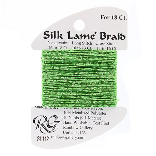 Silk Lame Braid SL112 Spring Green