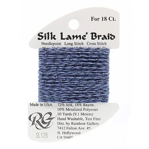 Silk Lame Braid SL125 Denim