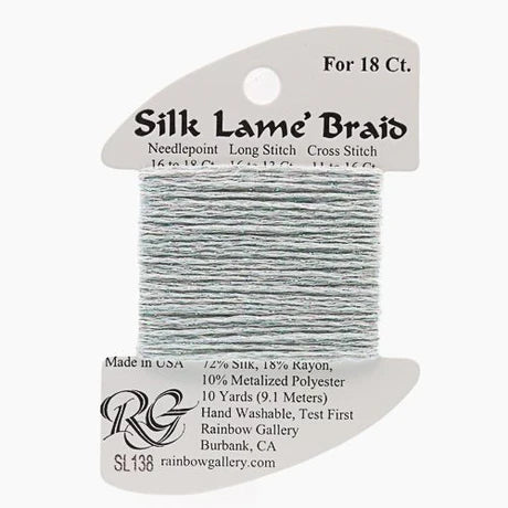 Silk Lame Braid SL138 Glacier