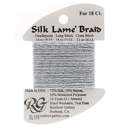 Silk Lame Braid SL170 Blue Fog