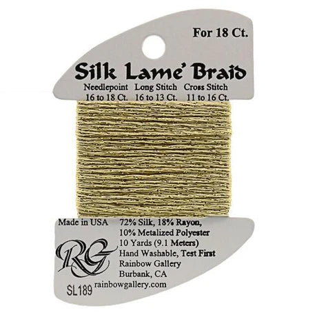 Silk Lame Braid SL189 Banana Crepe