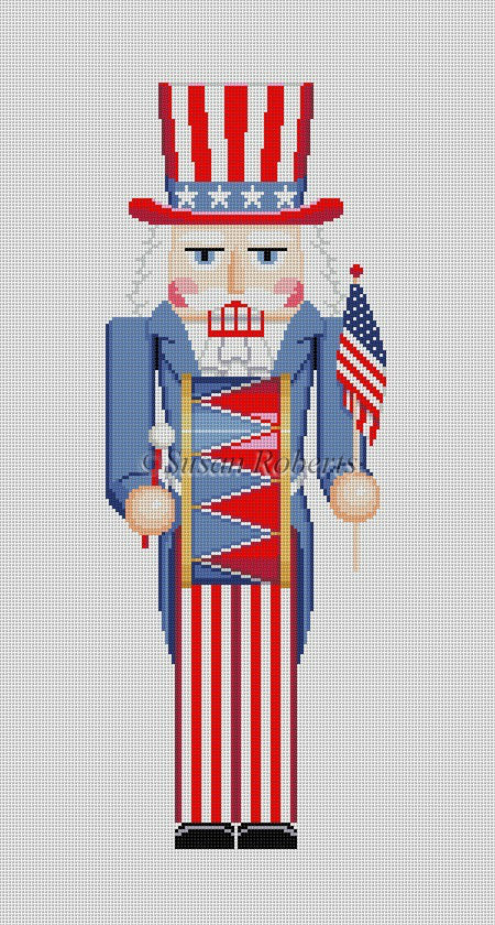 Uncle Sam with Drum Nutcracker Stand-Up - The Flying Needles