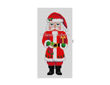 Santa with Sock Nutcracker - The Flying Needles