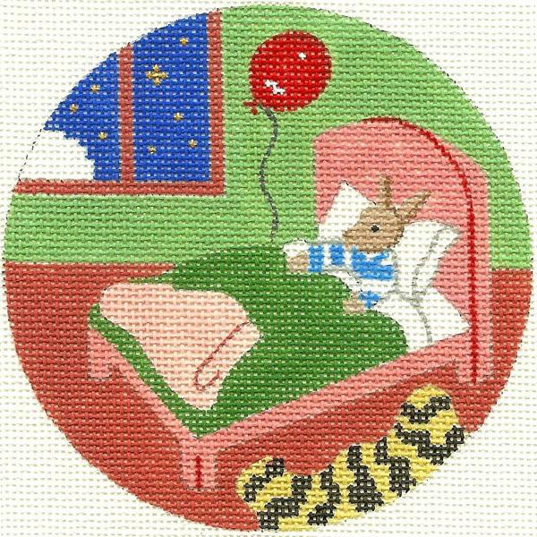 Bunny in Bed Ornament - The Flying Needles