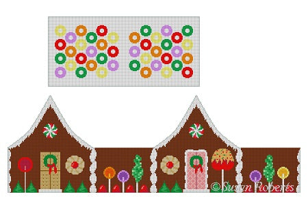 3D Large Chocolate Lifesavers Gingerbread House - The Flying Needles